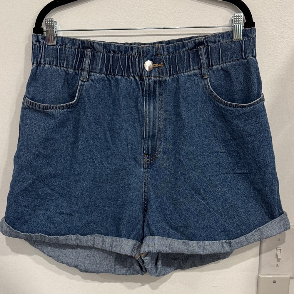 H&M Dark Blue Denim Jean Shorts